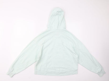 Hollister Womens Green  Cotton Pullover Hoodie Size S