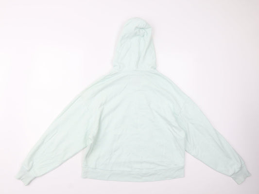 Hollister Womens Green  Cotton Pullover Hoodie Size S