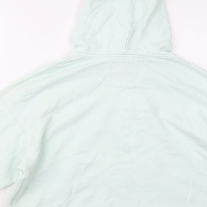 Hollister Womens Green  Cotton Pullover Hoodie Size S