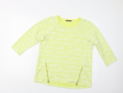 Womens UK Size 14 M&S Yellow Pullover Jumper