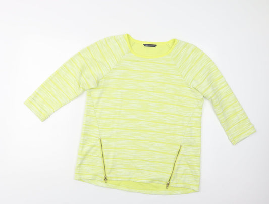 Womens UK Size 14 M&S Yellow Pullover Jumper