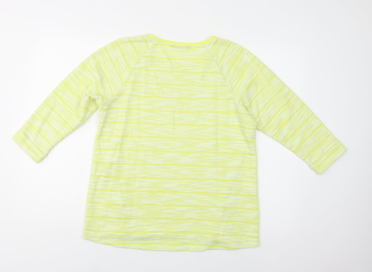 Womens UK Size 14 M&S Yellow Pullover Jumper