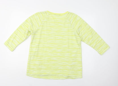 Womens UK Size 14 M&S Yellow Pullover Jumper