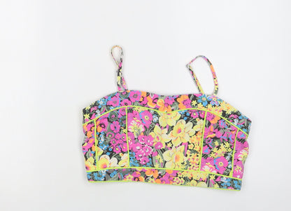Womens UK Size L Republic Multicoloured Cropped Tank