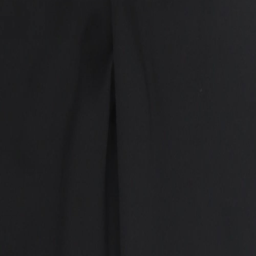 Womens UK Size M Preworn Regular Fit Carrot Black Trousers