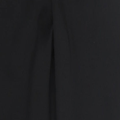 Womens UK Size M Preworn Regular Fit Carrot Black Trousers