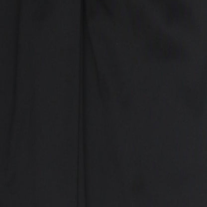 Womens UK Size M Preworn Regular Fit Carrot Black Trousers