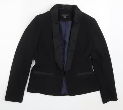 Atmosphere Womens Black  Polyester Jacket Suit Jacket Size 10