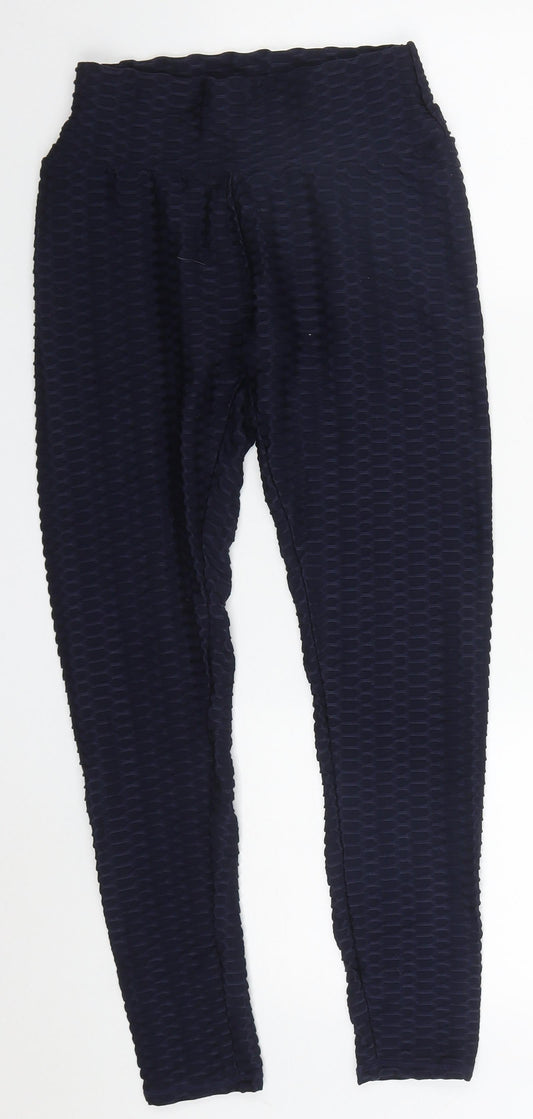 Womens UK Size S Preworn  Carrot Blue Leggings