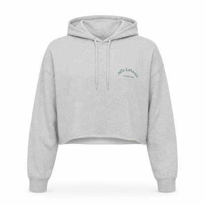 Front view of Boohoo women’s grey cotton pullover hoodie, size S, - ath-leisure