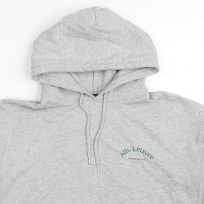 Boohoo Womens Grey  Cotton Pullover Hoodie Size S   - Ath-leisure