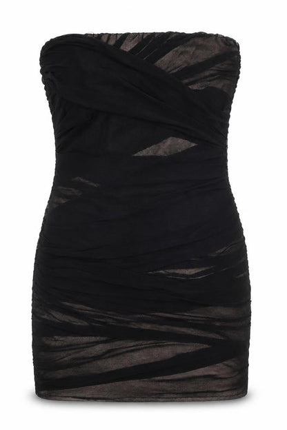 Topshop Womens Black  Polyester Mini  Size 12  Square Neck Zip