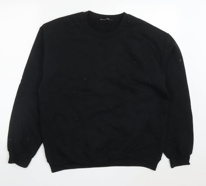 PRETTYLITTLETHING Womens Black  Cotton Pullover Sweatshirt Size S  Pullover - Los Angeles Calabasas