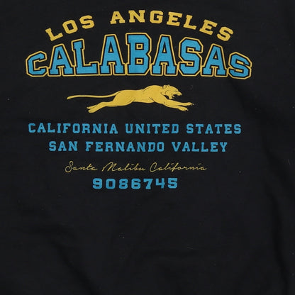 PRETTYLITTLETHING Womens Black  Cotton Pullover Sweatshirt Size S  Pullover - Los Angeles Calabasas