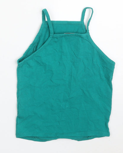 Womens UK Size 6 Miss Selfridge Green Basic Tank
