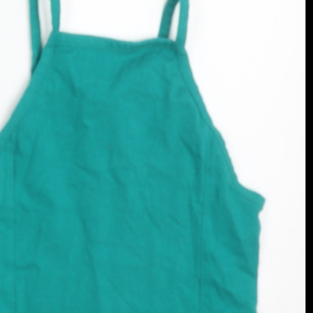 Womens UK Size 6 Miss Selfridge Green Basic Tank