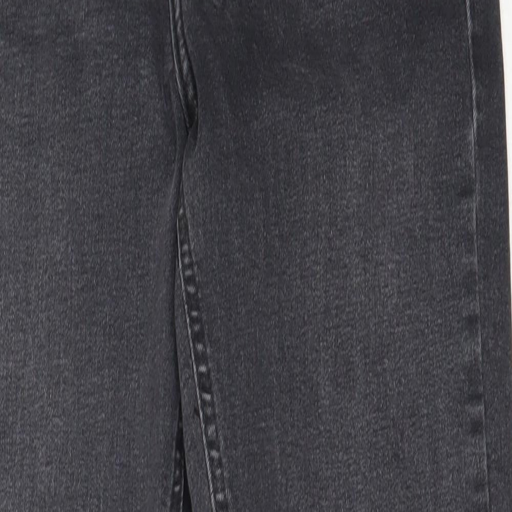 Topshop Womens Black  Cotton Skinny Jeans Size 26 in L30 in Regular