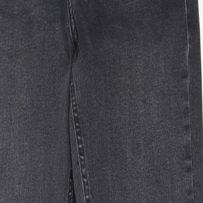 Topshop Womens Black  Cotton Skinny Jeans Size 26 in L30 in Regular