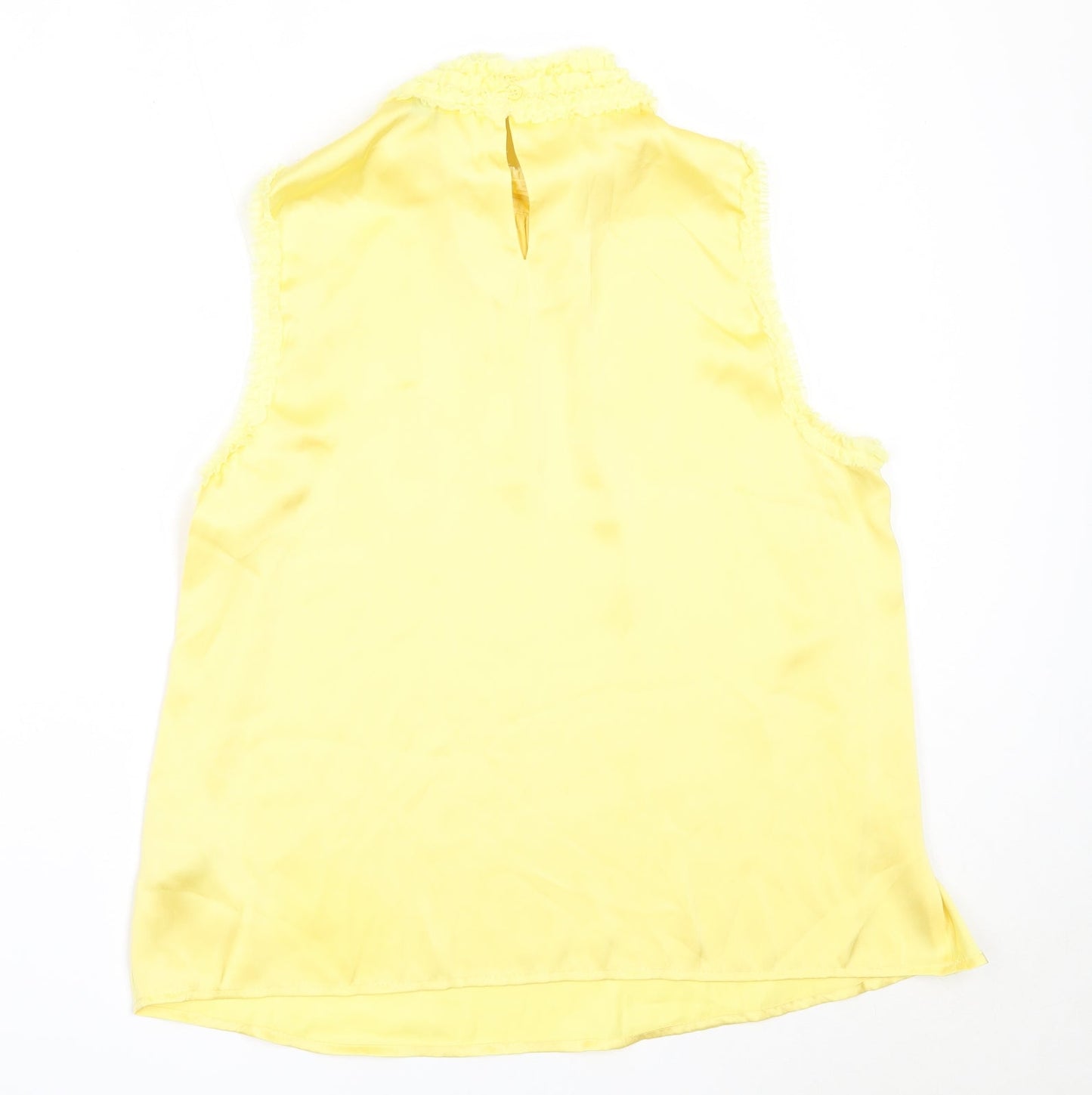 Womens UK Size 14 Gallery Yellow Basic Blouse