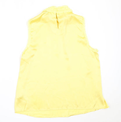 Womens UK Size 14 Gallery Yellow Basic Blouse