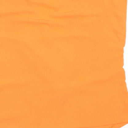 Womens UK Size M Gallery Orange Basic Blouse