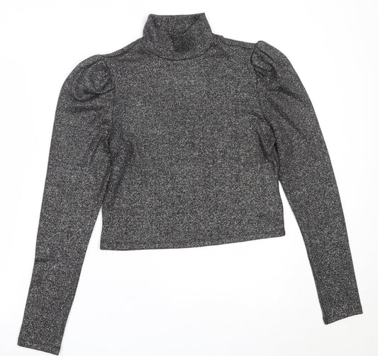 Womens UK Size L H&M Black Pullover Jumper