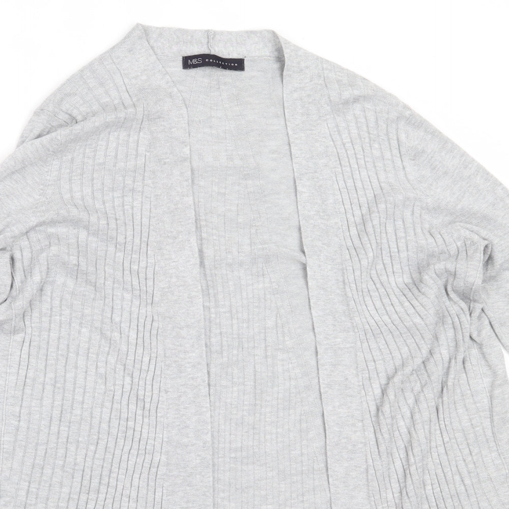 Womens UK Size M Marks and Spencer Grey Cardigan Jumper