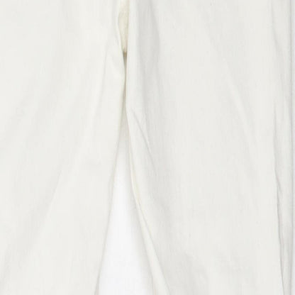 Pull&Bear Womens Ivory  Cotton Skinny Jeans Size 36 L27 in Regular