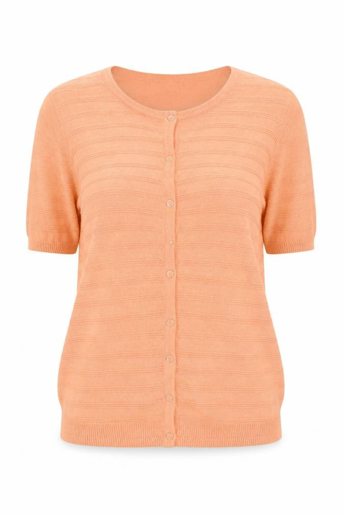 Womens UK Size L EWM Orange Cardigan Jumper