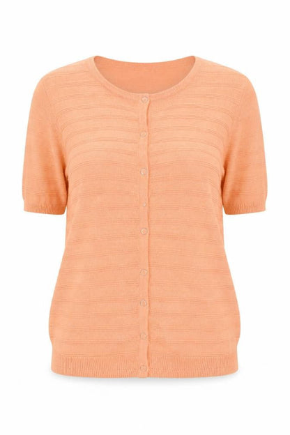 Womens UK Size L EWM Orange Cardigan Jumper