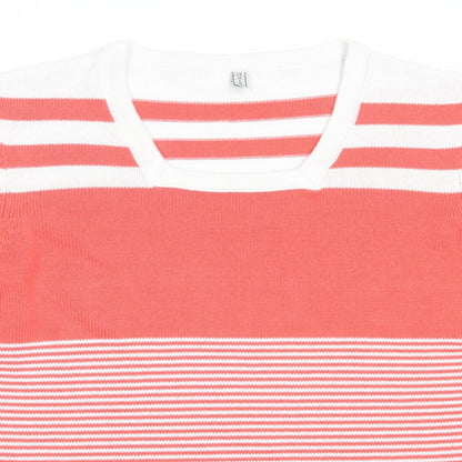 Womens UK Size 20 Preworn Pink Pullover Jumper