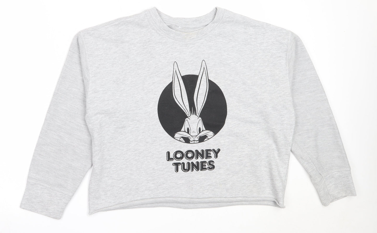 Primark Womens Grey  Cotton Pullover Sweatshirt Size XS   - Looney Tunes