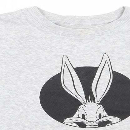 Primark Womens Grey  Cotton Pullover Sweatshirt Size XS   - Looney Tunes
