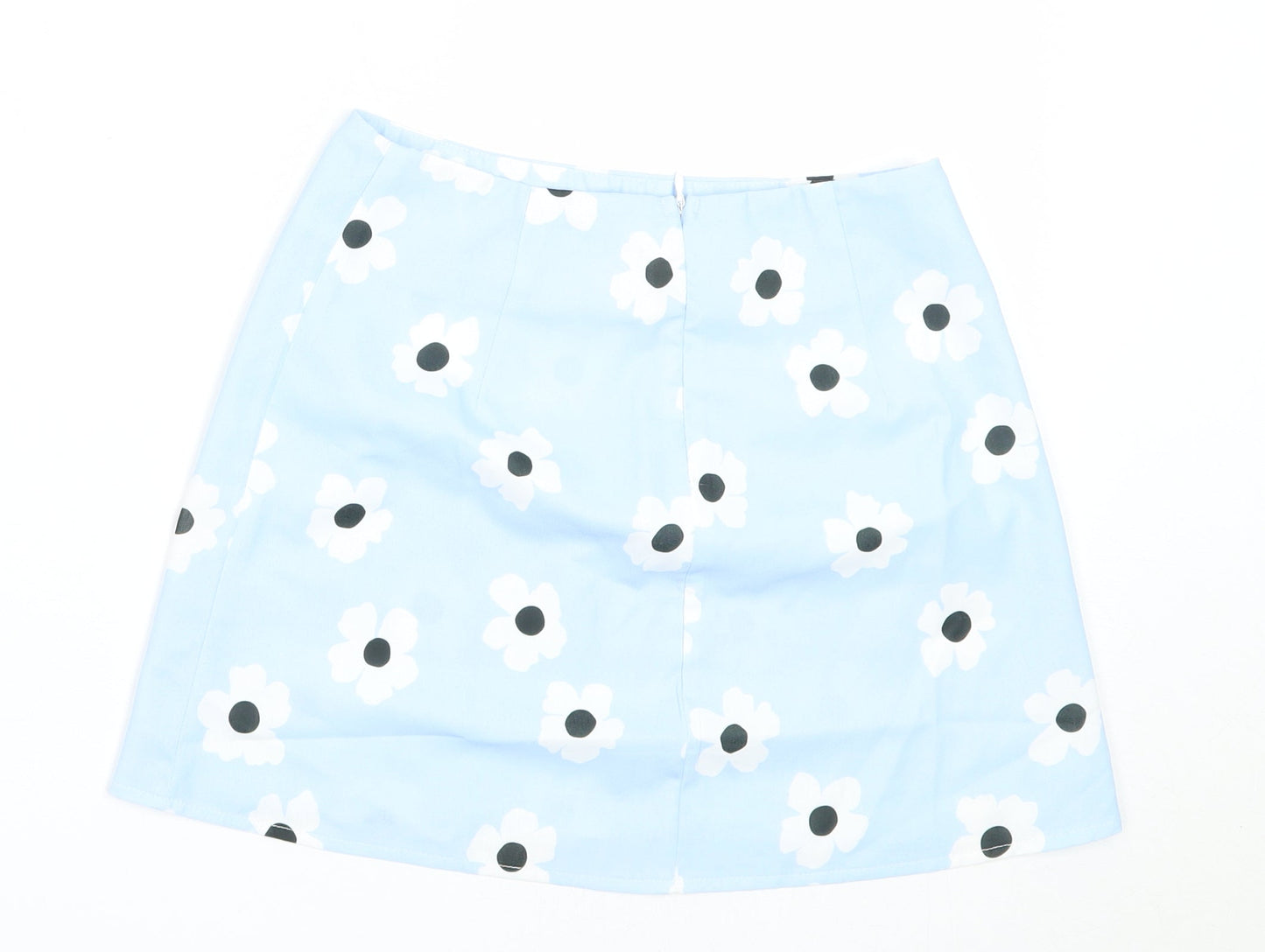 Princess Polly Womens Blue Floral Polyester Mini Skirt Size 6