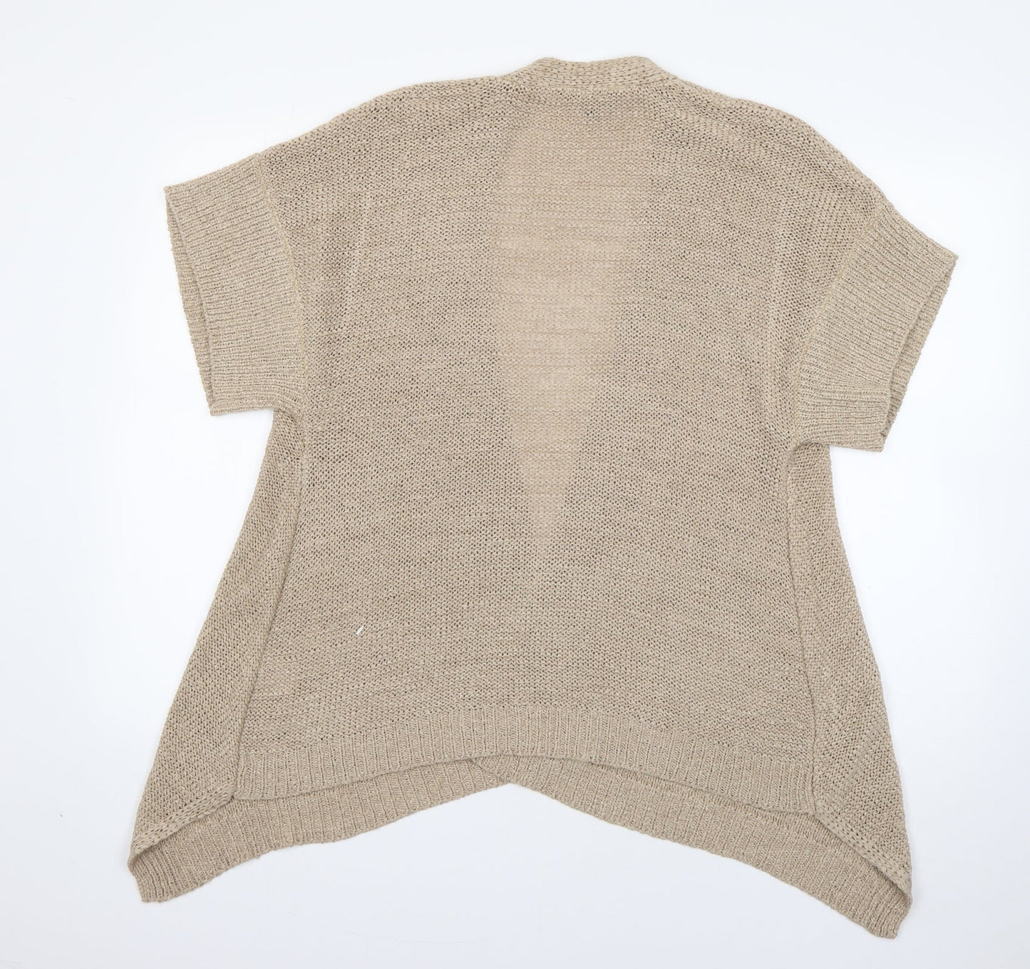 Womens UK Size M Mia Moda Beige Cardigan Jumper