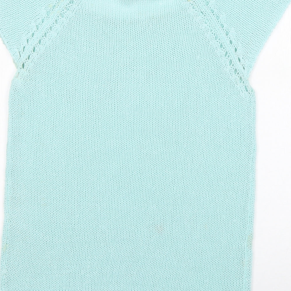 Womens UK Size S Peacocks Green Pullover Jumper