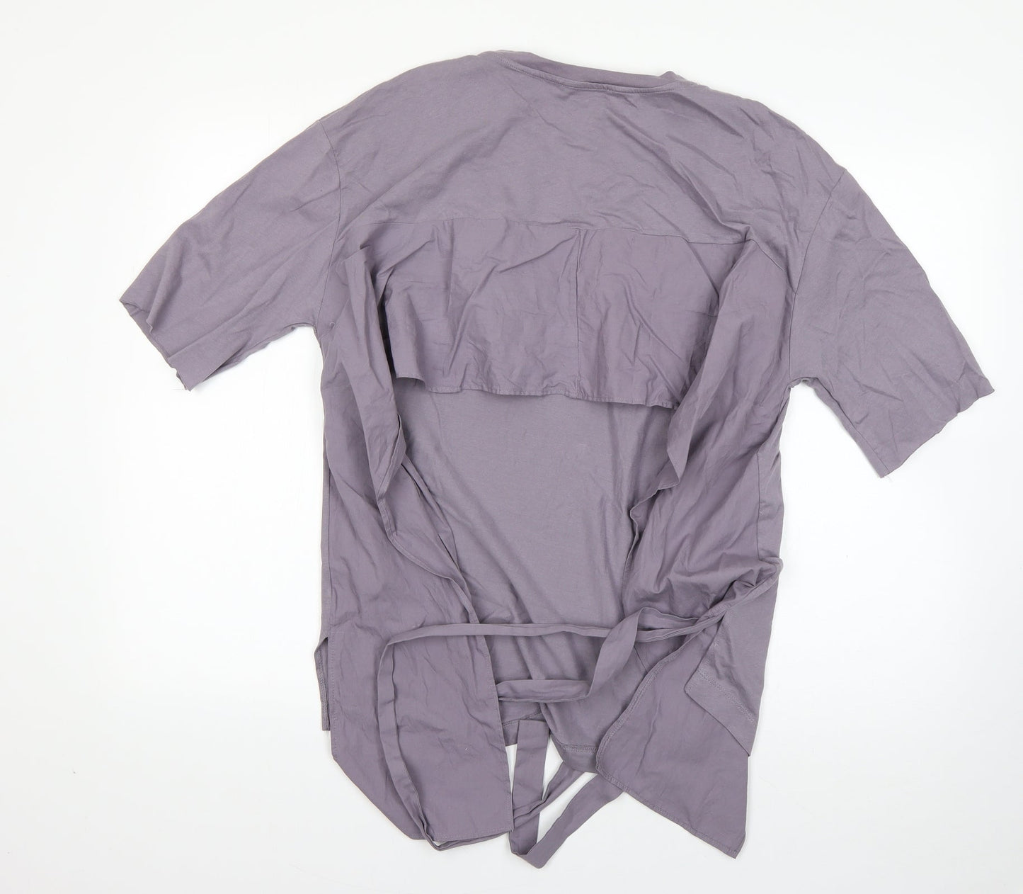 Womens UK Size M Zara Purple Basic T-Shirt