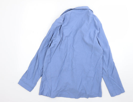 Primark Womens Blue  Viscose Jacket Blazer Size 8