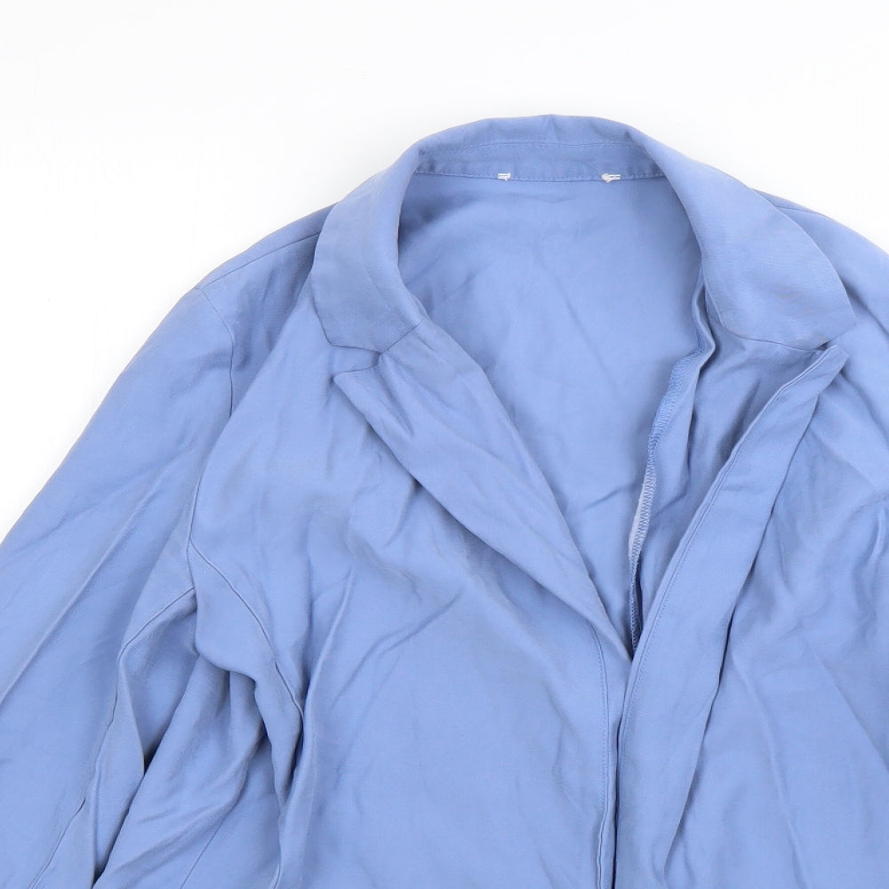 Primark Womens Blue  Viscose Jacket Blazer Size 8