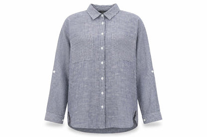 Womens UK Size 4 Primark Grey Basic Button-Up