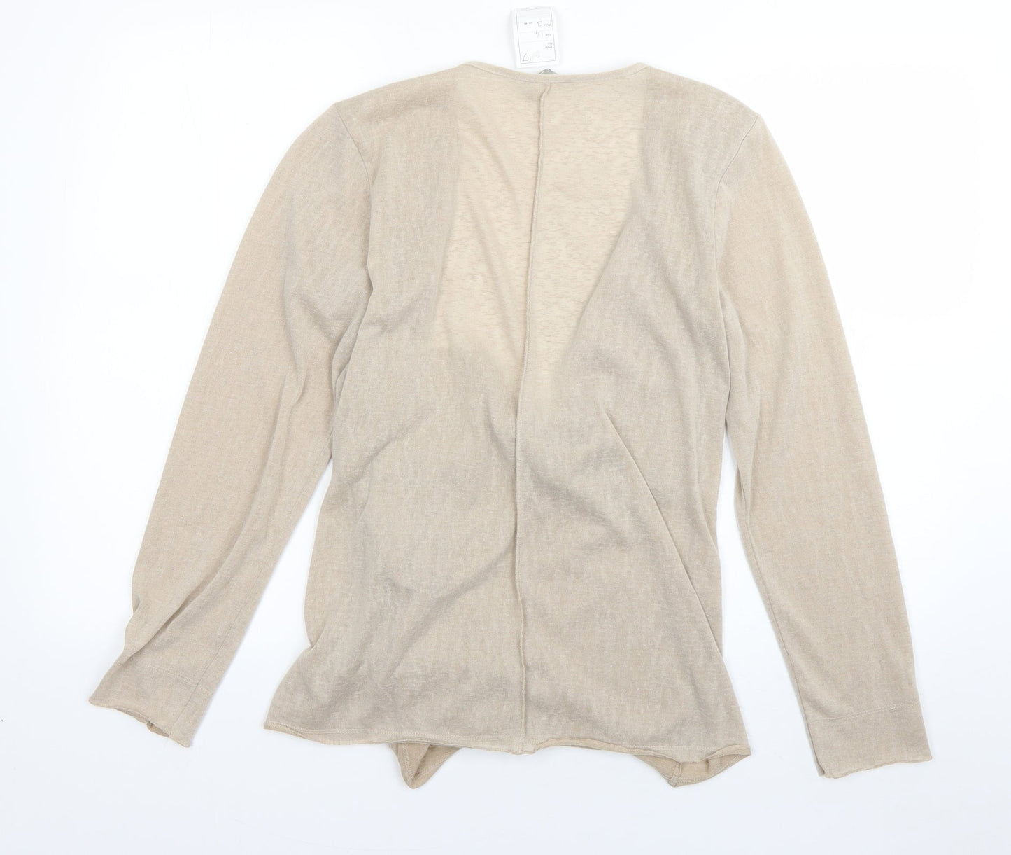 Womens UK Size 14 M&S Beige Cardigan Jumper