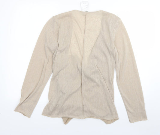 Womens UK Size 14 M&S Beige Cardigan Jumper