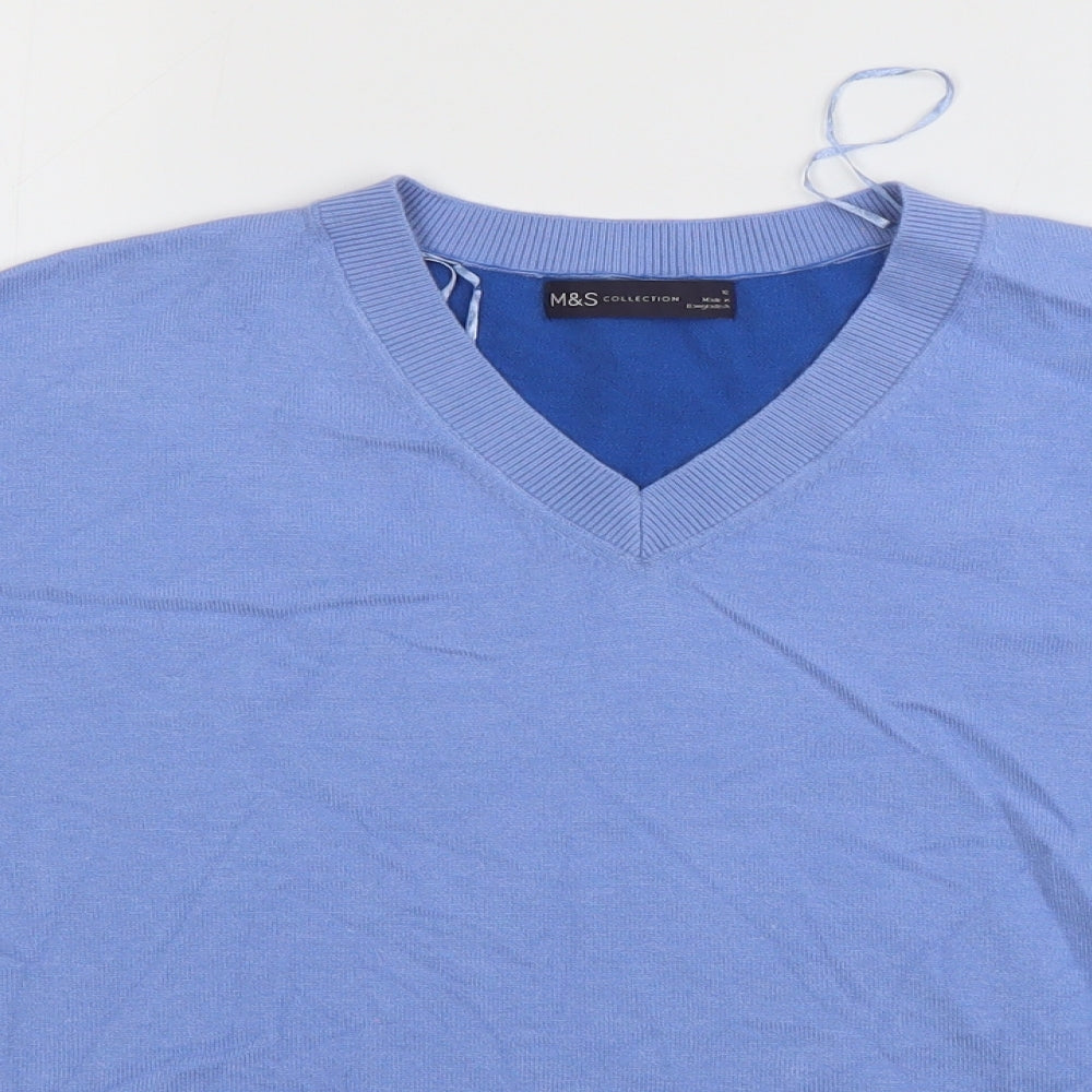 Womens UK Size 12 M&S Blue Pullover Jumper