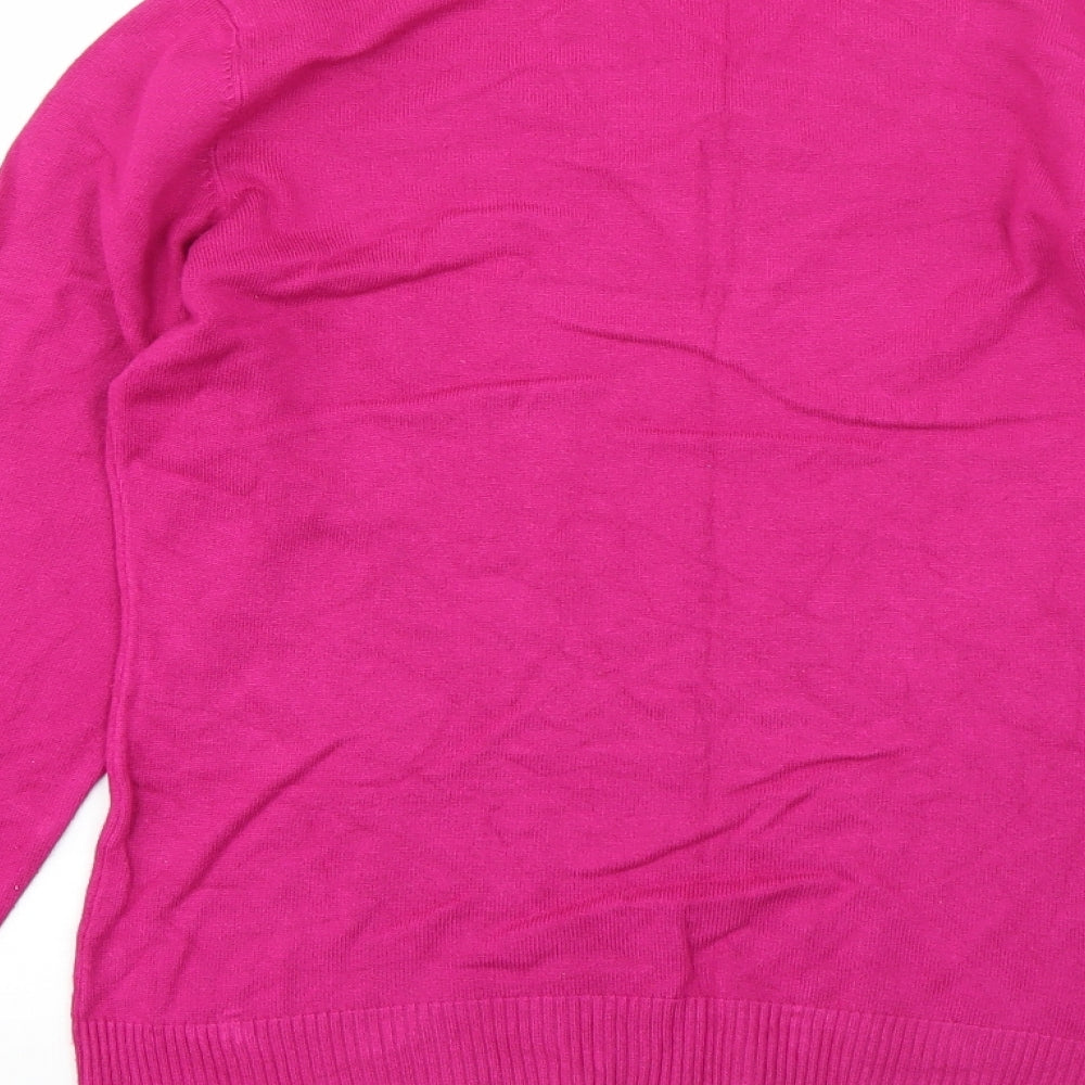 Womens UK Size S Casamia Pink Pullover Jumper