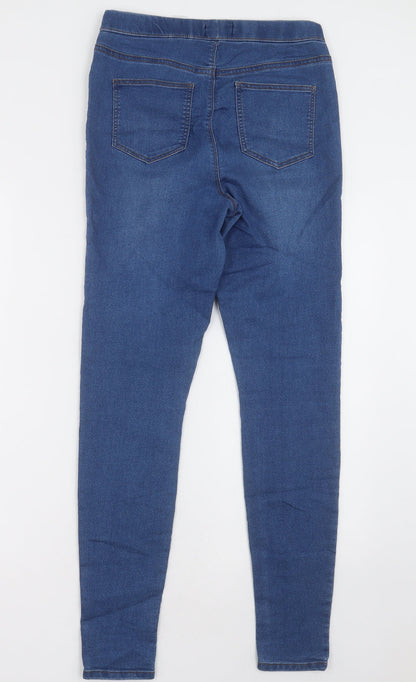 Womens UK Size 8 Matalan Regular Fit Jegging Blue Trousers
