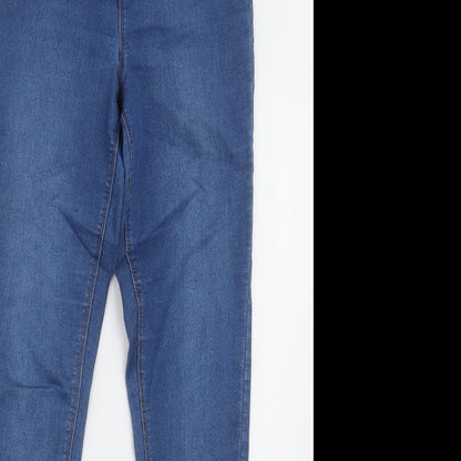 Womens UK Size 8 Matalan Regular Fit Jegging Blue Trousers