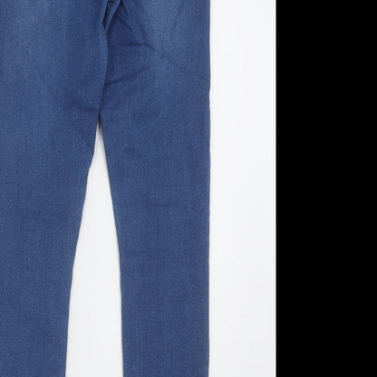 Womens UK Size 8 Matalan Regular Fit Jegging Blue Trousers