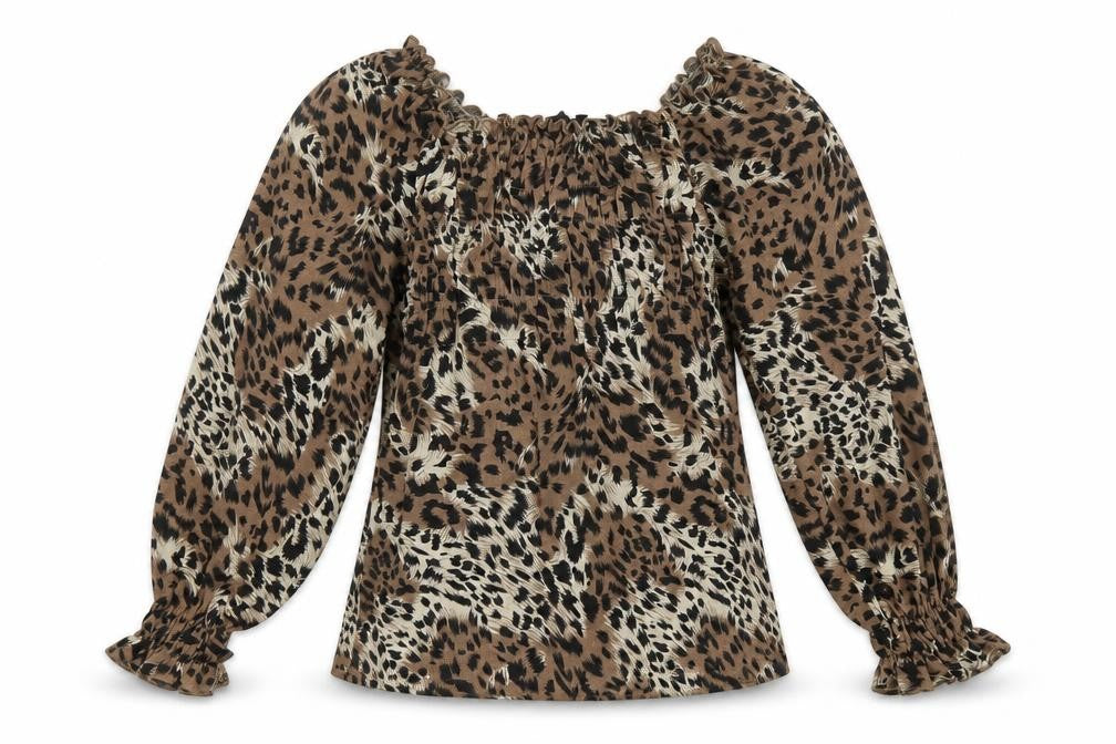 Womens UK Size 8 PEP&Co Brown Basic Blouse