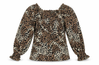 Womens UK Size 8 PEP&Co Brown Basic Blouse