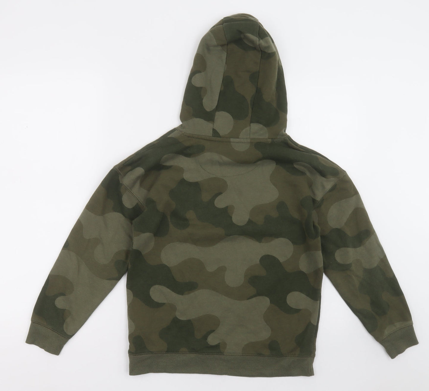 Primark Boys Green Camouflage Cotton Pullover Hoodie Size 10-11 Years  Pullover - Iconic